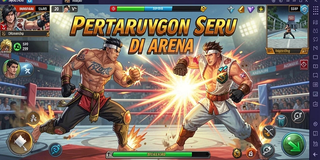 Tampilan gameplay 55RP yang penuh aksi dan strategi.