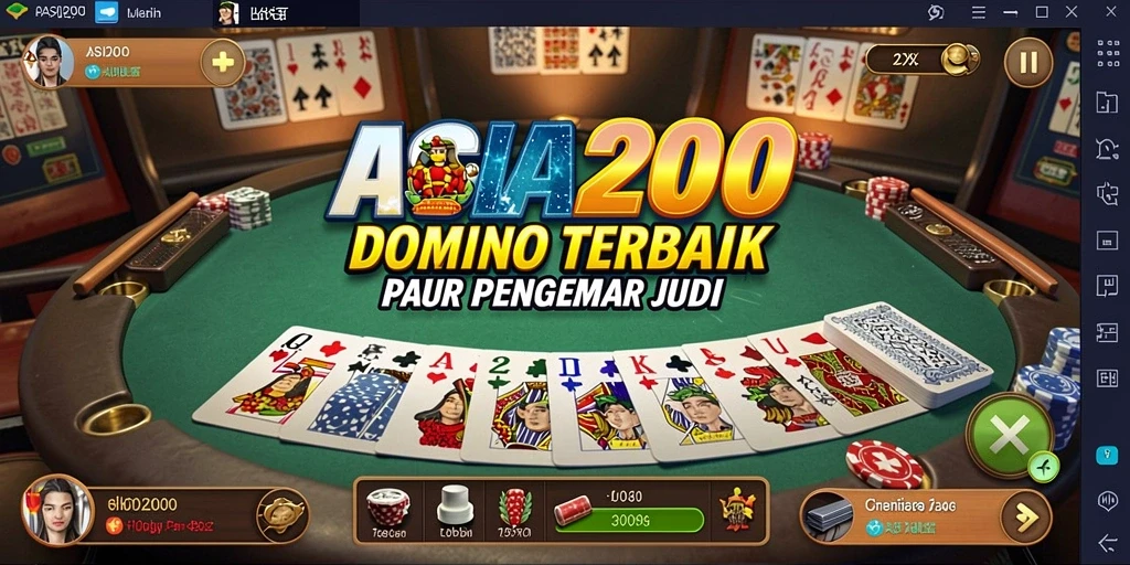 Tampilan gameplay Domino yang menarik di ASIA200.