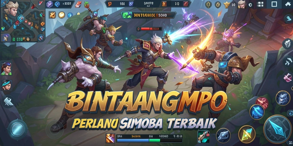 Gameplay BINTANGMPO yang menegangkan di arena pertempuran