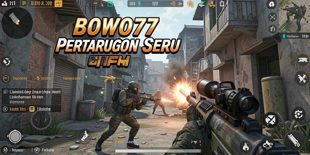 Screenshot dari gameplay intens BOWO77 yang menampilkan aksi seru.