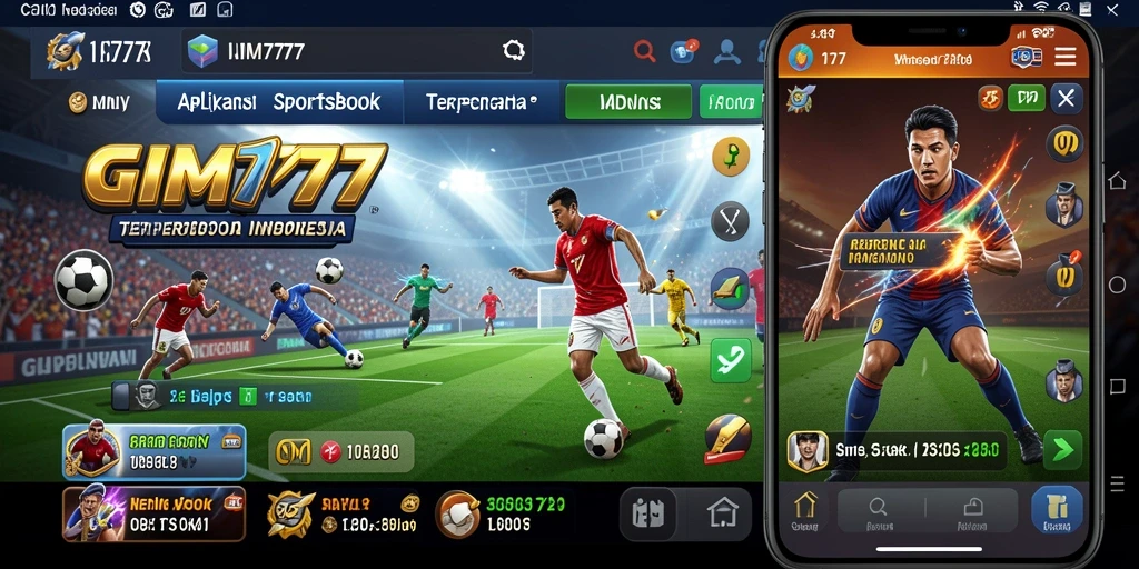 Screenshot GIM777 menampilkan antarmuka taruhan olahraga yang menarik.
