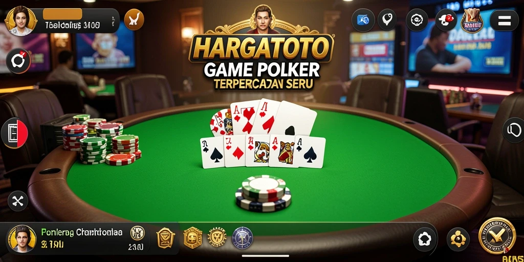 Tampilan aksi seru di HARGATOTO saat bermain Poker.