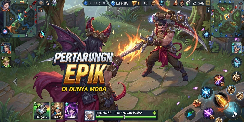 Tampilan aksi seru dalam KELINCI88 yang menawarkan momen pertarungan epik.