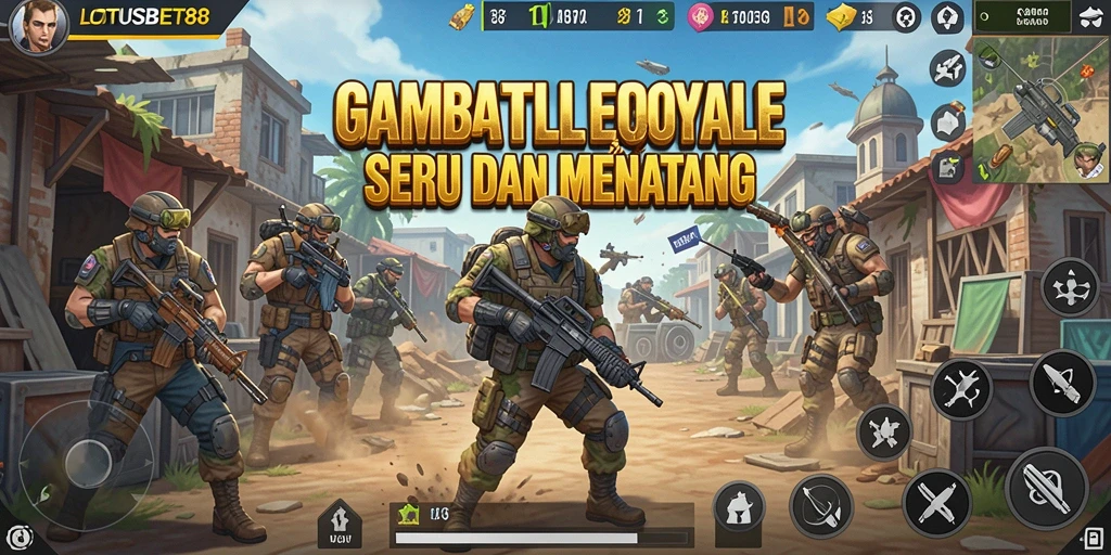 Tangkapan layar utama dari gameplay LOTUSBET88 yang seru dan penuh aksi.