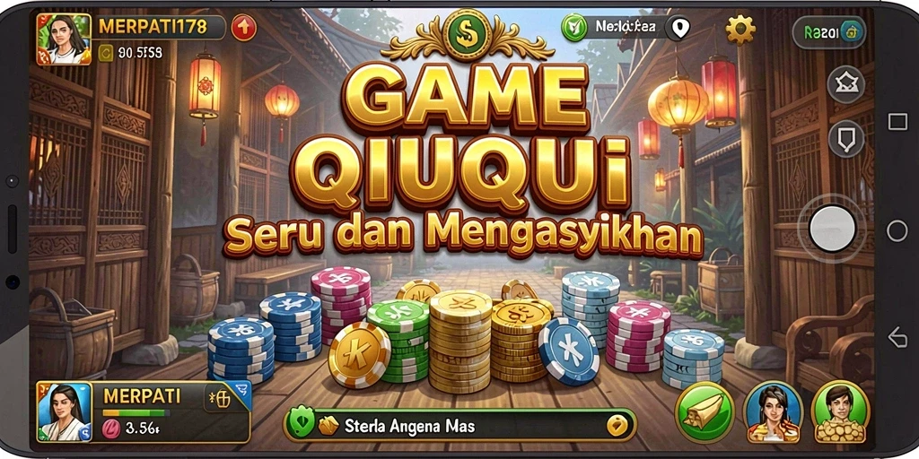 Screenshot utama MERPATI178 menampilkan gameplay QiuQiu yang intens.