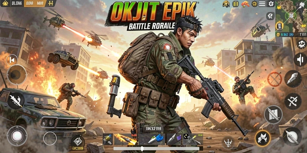 Tangkapan layar dari gameplay OKJKT yang intens dan seru.