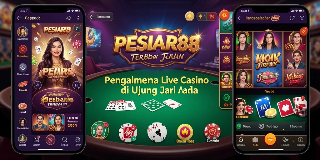 Screenshot PESIAR88 menampilkan gameplay Live Casino yang menarik dan interaktif.