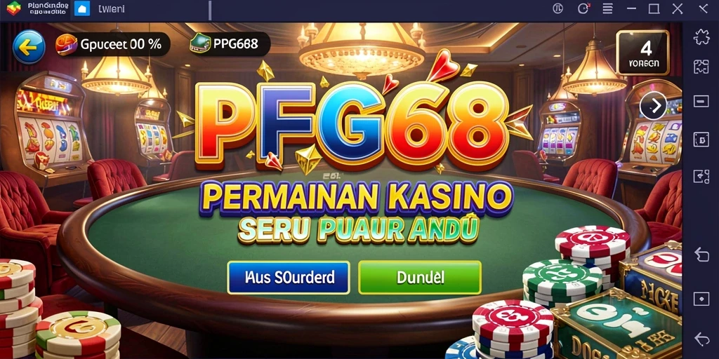 Tampilan permainan Kasino yang memukau di PGG68.