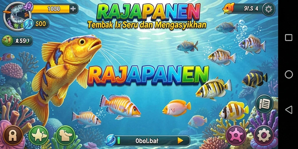 Gameplay seru RAJAPANEN saat menangkap ikan berharga.