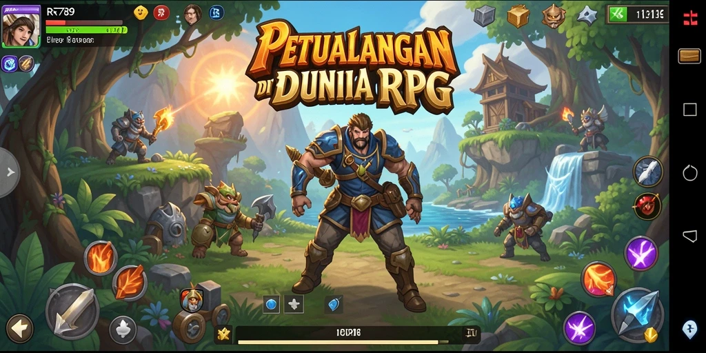 Tampilan menarik dari gameplay RPG yang mendebarkan.